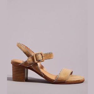 Anthropologie Matiko Beaded Suede Sandals